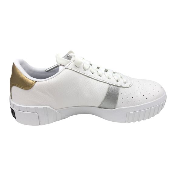 PUMA Cali Hacked Metallic Gold White Sneakers Women's size  8 - Picture 3 of 12